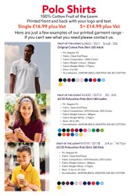 Polo shirts